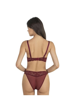 Fabony Bayan Dantelli Bralet Sütyen Külot Takımı 4170 Bordo