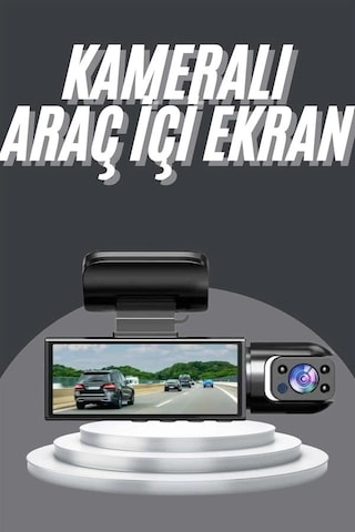 Video Fotoğraf Kaydedici Sürüş Kamerası Ön Arka Çift Kameralı