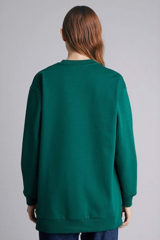 Defacto Regular Fıt Bisiklet Yaka Baskılı İçi Yumuşak Tüylü Sweatshirt Tunik F3088ax25wngn1041 Yeşil-gn1041