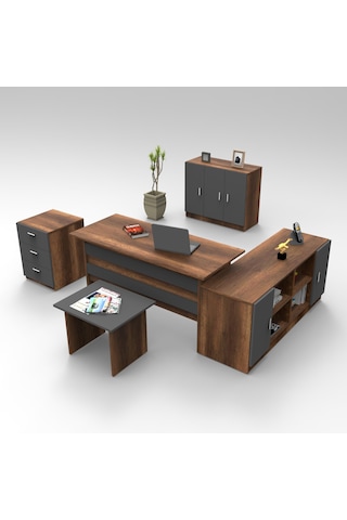 Yurudesign Vario ABCEF Ofis Büro Masa Takımı VO16-BA Barok-Antras