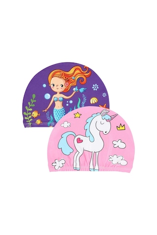 2 Çocuk Yüzme Boneleri, İşitme Koruması Ve Saç Bakımı, Ela Çok Renkli