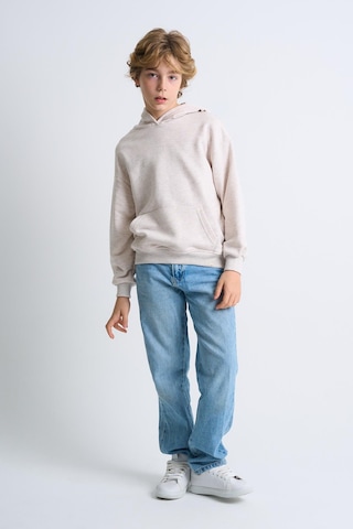 Alexandergardi Alexandergardı Kanguru Cepli Kapüşonlu Çocuk Sweatshirt Bej