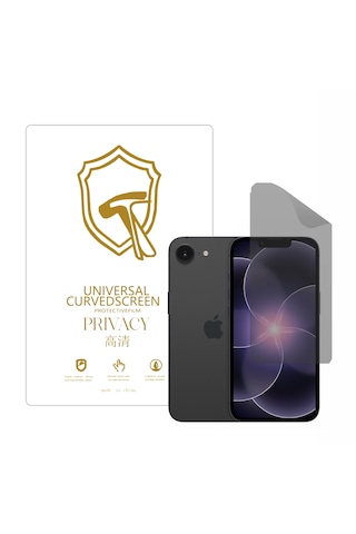 Microcase Iphone 17e İle Uyumlu Privacy Gizlilik Filtreli Hayalet Nano Ekran Koruyucu-ekm110