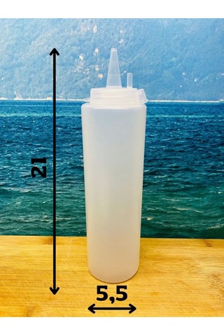 Perfect Shop Salata Sosu Kabı Plastik. Sos Şişesi. 94107622 Beyaz Mat