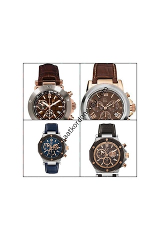 Guess Collection Kahverenk 22mm Deri Kordon