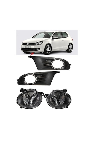 Aem Vw Golf 6 Sis Lambası Sis Farı Çerçeveli Oem 2009 / 2013