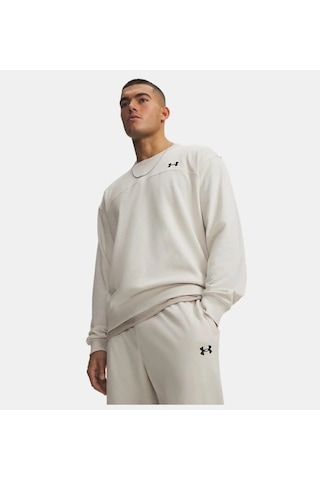 Under Armour Ua Rival Lightweight Crew Erkek Sweatshirt 6009347-110 Ekru