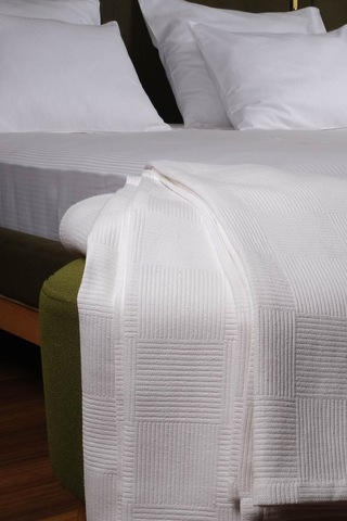 Sidney Serisi Çift Kişilik Otel Pikesi 200x230cm Beyaz