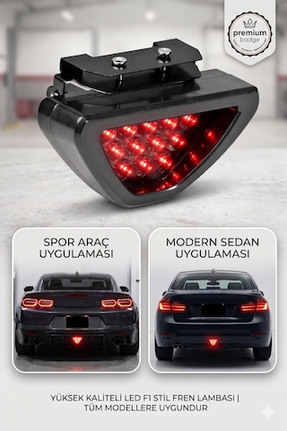 Autobase F1 Arka Stop Ledi Çakarlı Fren Lambası 12v