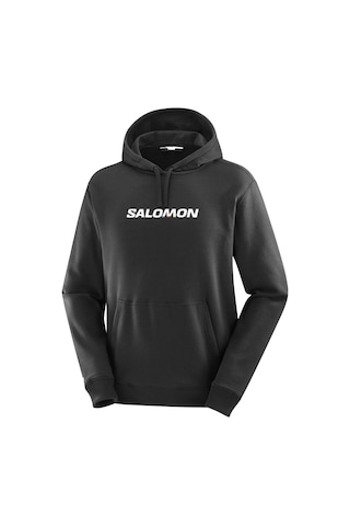 Salomon Salomon Sal Logo Perf Hoodie Erkek Siyah Sweatshirt 27412 Siyah