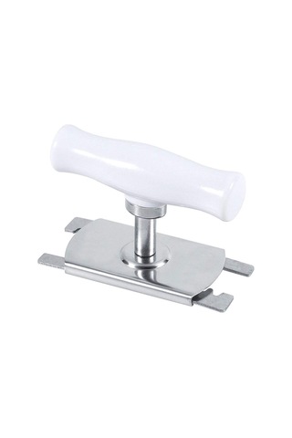 Tenfowee Paslanmaz Çelik Kavanoz Açıcı - Ergonomik S-şekilli Kollü, Ayarlanabilir Boyutlu, Kolay Kullanıma Uygun Beyaz/yeşil Beyaz