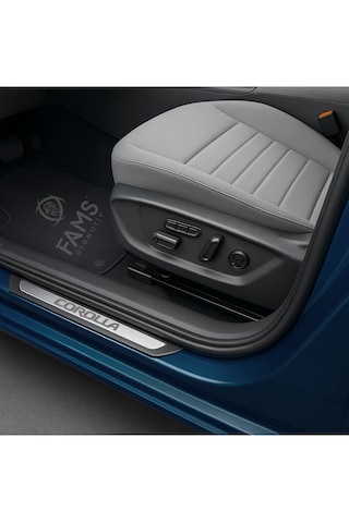 Toyota Corolla Tüm Modeller Krom Kapı Eşiği 4 Parça Paslanmaz Çelik Abs Çerçeve