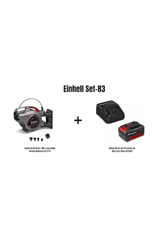 Einhell Set-83 Einhell Ge-hr 18/30-1 Wh Li Akülü Hortum Makarası+einhell 18v 4,0 Ah Pxc Starter Kit, Akü & Şarj Cihazı