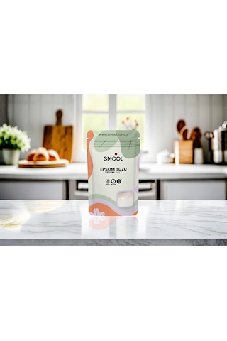 Smool Epsom Tuzu 1000 Gr Ingiliz Tuzu Katkısız, Banyo Tuzu Ayak Banyosu Peeling 1 Kg