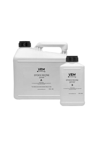 VRM Şeffaf Epoksi Döküm Reçinesi 5 KG