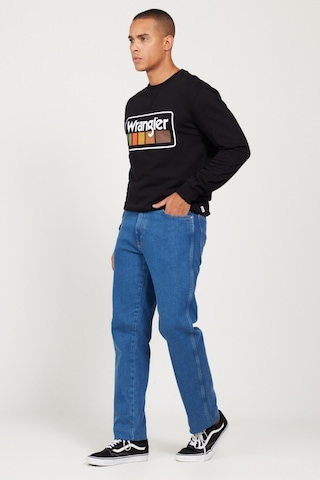 Wrangler Erkek Texas Straight Fit Normal Bel Denim Esnek Jean Kot Pantolon W121HR36B Açık Mavi