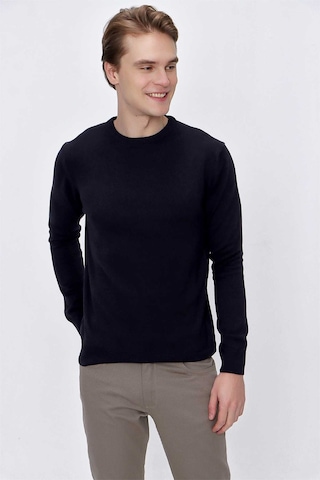 Morven Basic Dinamik Fit Rahat Kesim Bisiklet Yaka Triko Kazak 99kc017005200 Lacivert