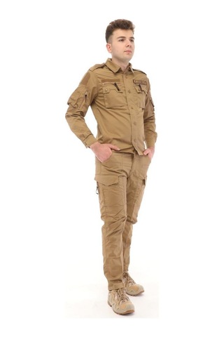 Dağcılık Kombini Keşif Kıyafeti Single Sword Outdoor Unisex Kışlık Gömlek&pantolon Alt Üst Takım Çok Renkli