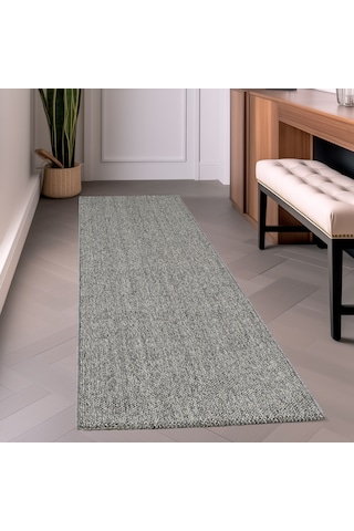 Bukleli Gri Halı Lup Halı Oturma Odası Salon Mutfak Balkon Antre Yolluk Halısı