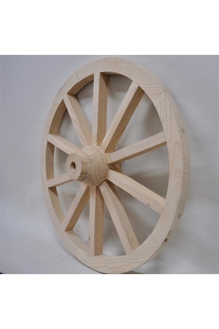 Otantik Ahşap At Arabası Tekeri 70 Cm. Duvar Dekoru Diğer