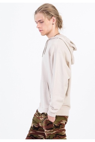 Jahr Marc Krem Rengi Büyük Beden Erkek Kapüşonlu Sweatshirt