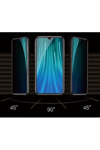 Xiaomi Redmi 9 Uyumlu Zore New 5d Privacy Temperli Ekran Koruyucu