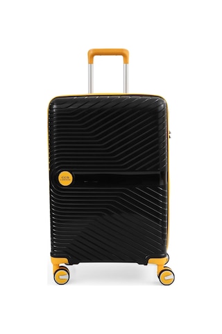 Ççs 5239 Polipropilen 3 Lü Valiz Seti Siyah-sarı Siyah - Sarı