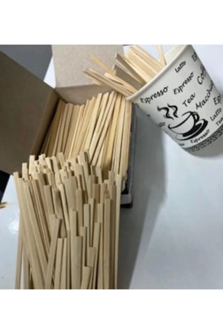 1000 Adet Tahta Ahşap Karıştırıcı Çay Kahve Kaşığı Kaşık Karıştırma Çubuğu