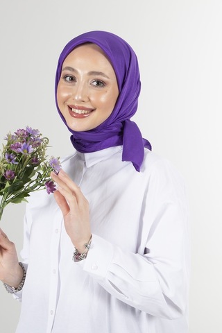 Latte Brisa Vual Eşarp /1196 - Mor