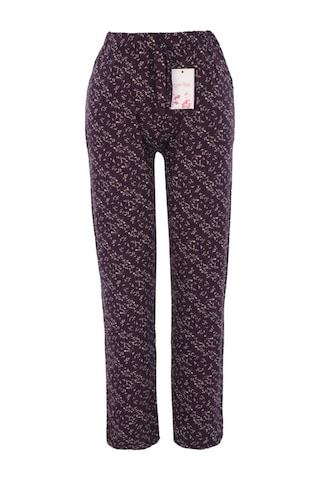 Vip Serinleten Cepli Kadın Pijama Altı Mor