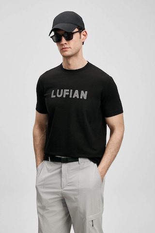 Lufian Oscar Modern Grafik Siyah Erkek T-shirt 111020280