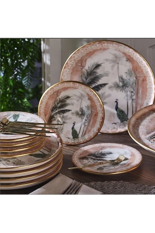 Fecra Peacock 19 Parça Sunum Ve Servis Seti