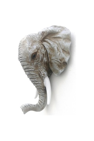 Dekoratif Fil Kafası Askılık Modern Duvar Dekoru Ev Dekorasyon Duvar Askılığı Eskitme 001