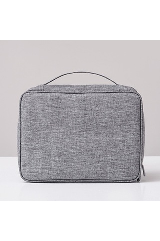 Willowhaven 24.5x18.5x10cm Büyük Boy Dijital Çantası Rh917 Polyester Bölmeli Serbest Ayarlanabilir Seyahat Ev İçin Gri Renk