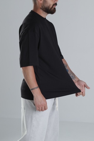 Cocopelli Siyah Oversize T-shirt Coc1497 Siyah