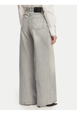 Hugo Gri Kadın Logo Baskılı Denim Pantolon 50557053 Açık Gri