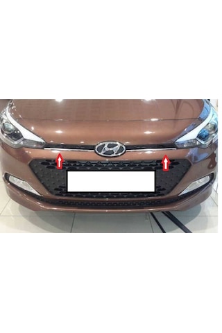 Hyundai İ 20 Uyumlu Ön Panjur 2 Parça 2014 Ve Üzeri Paslanmaz Krom