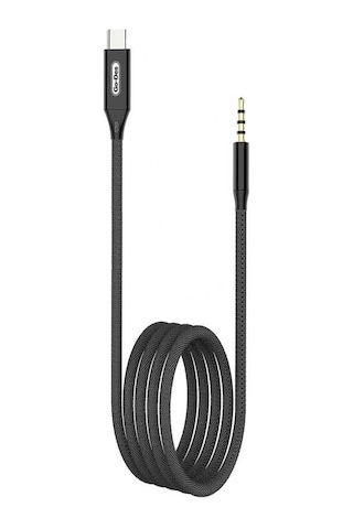 Go Des GAC-365 Type-C Aux Kablo 3.5 mm Ses Kablosu 100 cm Tak & Çalıştır Sağlam Naylon Örgü - ZORE-220422