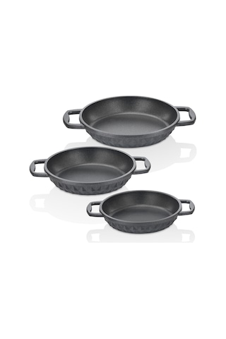 Taç Bella 3'lü Sahan Set Siyah