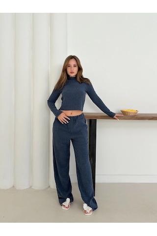 Balıkçı Yaka Örme Takım Lacivert St265865 Lacivert
