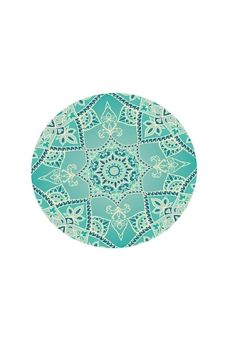 Suntek Magideal Su Geçirmez Kaymaz Yuvarlak Masa Örtüsü Elastik Stil-1