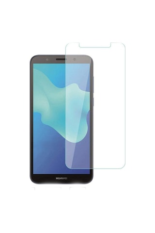 Huawei Y5 2018 Arka Kapak Silikon Kılıf + Temperli Cam Ekran Koruyucu