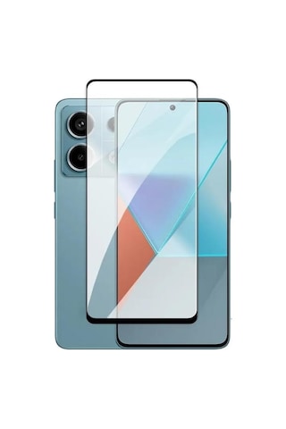 Xiaomi Redmi Note 13 Pro 5g İle Uyumlu Şeffaf Ekranı Tam Kaplayan 5d Cam Kırılmaz Cam Ekran Koruyucu