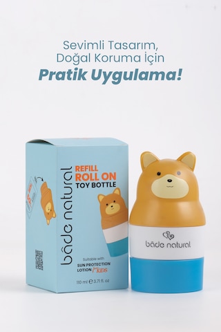 Bade Natural Güneş Koruyucu Losyon Aplikatörü Ayı Figürlü