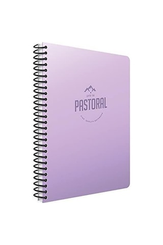 Gıpta Pastoral A4 72 Yaprak Plastik Kapak Spiralli Defter Kareli 5 Adet