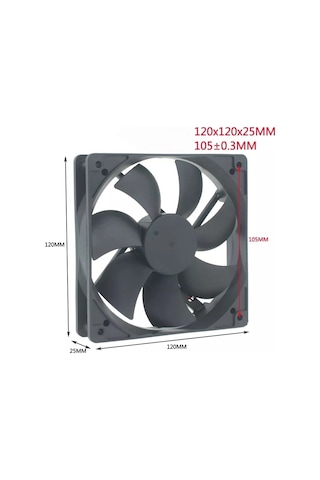 Marxlow Fan 120x120x25 24v 2p Dc 2 Uçlu 120x120x25mm