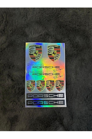 Porsche Hologram Sticker 6'lı Premium Paket