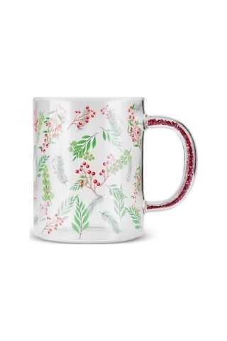 Karaca New Year Yılbaşı Taşlı Kulplu Borosilikat Kupa 400 Ml