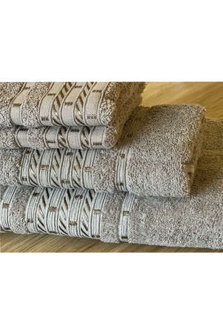 Goldroom 4 Parça Havlu Seti Kahve