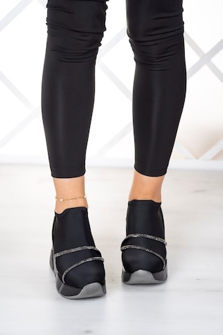 Erkan Saçmacı Barbara Platin Streç Gizli Dolgu Günlük Ayakkabı Platin